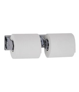 MCS Hardware Double-Roll Toilet Tissue Dispenser with Controlled Delivery