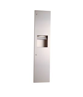 MCS Hardware Recessed Paper Towel Dispenser and Waste Receptacle B-3803