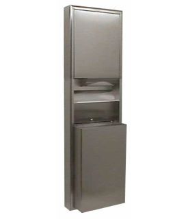 MCS Hardware Surface-Mounted Convertible Paper Towel Dispenser and Waste Receptacle