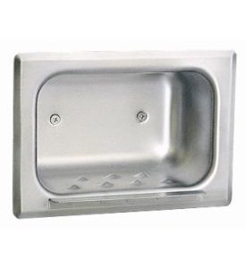 MCS Hardware Recessed Heavy-Duty Soap Dish for Stud Walls