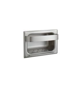 MCS Hardware Recessed Heavy-Duty Soap Dish with Bar for Stud Walls