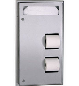 MCS Hardware partition-mounted-seat-cover-and-toilet-tissue-dispenser