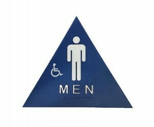 MCS Hardware Bathroom Sign Men